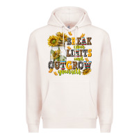 Pale Pink break your limits and outgrow yourself Premium Hoodie - NancyCooperArtShop