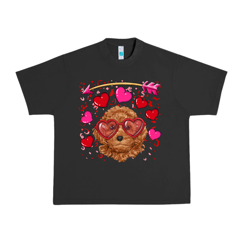 Valentine's Day Toy Poodle Urban Heavy Tee by RanaPortraitStore | Teevron