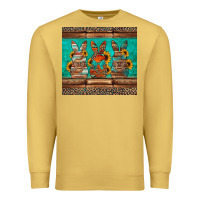 Antique Gold western easter bunnies Premium Sweatshirt - Jasminsmagicworld