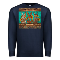 Navy western easter bunnies Premium Sweatshirt - Jasminsmagicworld