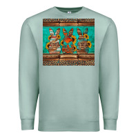 Seafoam western easter bunnies Premium Sweatshirt - Jasminsmagicworld