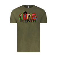 Vintage Olive JUNE TEENTH Vintage Tee - Zillion Design Studio