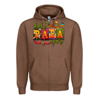 Chestnut best papa ever Zipper Hoodie - AdoDesignShop