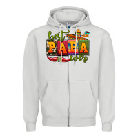 Dove Grey best papa ever Zipper Hoodie - AdoDesignShop