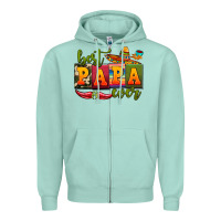 Seafoam best papa ever Zipper Hoodie - AdoDesignShop
