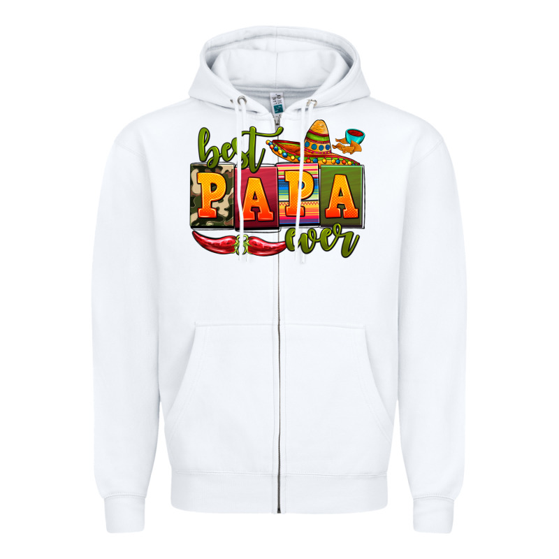 Best Papa Ever Zipper Hoodie by AdoDesignShop | Teevron