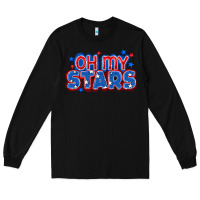 Black Oh my stars 4th of july Long Sleeve Tee - CowGirlArtShop