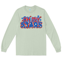 Matcha Oh my stars 4th of july Long Sleeve Tee - CowGirlArtShop