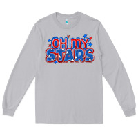 Moon Dust Oh my stars 4th of july Long Sleeve Tee - CowGirlArtShop