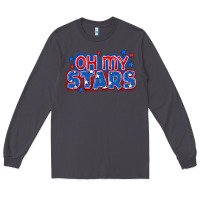 Smoke Oh my stars 4th of july Long Sleeve Tee - CowGirlArtShop