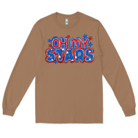 Toasted Coconut Oh my stars 4th of july Long Sleeve Tee - CowGirlArtShop