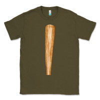 Army Green wooden baseball Classic Tee - FaDigitalArtStudio
