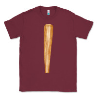 Burgundy wooden baseball Classic Tee - FaDigitalArtStudio