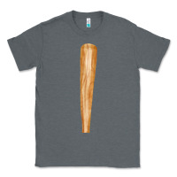 Charcoal Heather wooden baseball Classic Tee - FaDigitalArtStudio