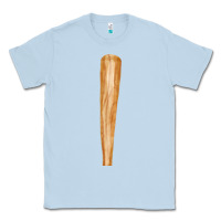 Dusty Blue wooden baseball Classic Tee - FaDigitalArtStudio