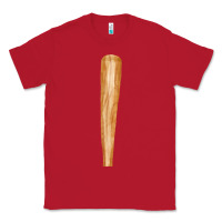 Red wooden baseball Classic Tee - FaDigitalArtStudio