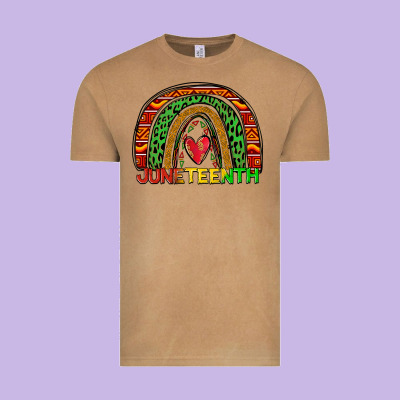 Juneteenth Rainbow Vintage Tee Designed By Zillion Design Studio