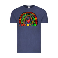 Vintage Denim juneteenth rainbow Vintage Tee - Zillion Design Studio