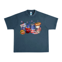 Midnight Navy 4th of july coffee cups Urban Heavy Tee - texasbilliewilder