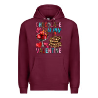 Burgundy chocolate is my valentine Premium Hoodie - NancyCooperArtShop