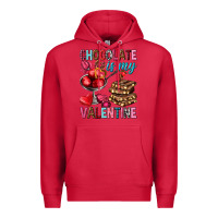 Cardinal chocolate is my valentine Premium Hoodie - NancyCooperArtShop