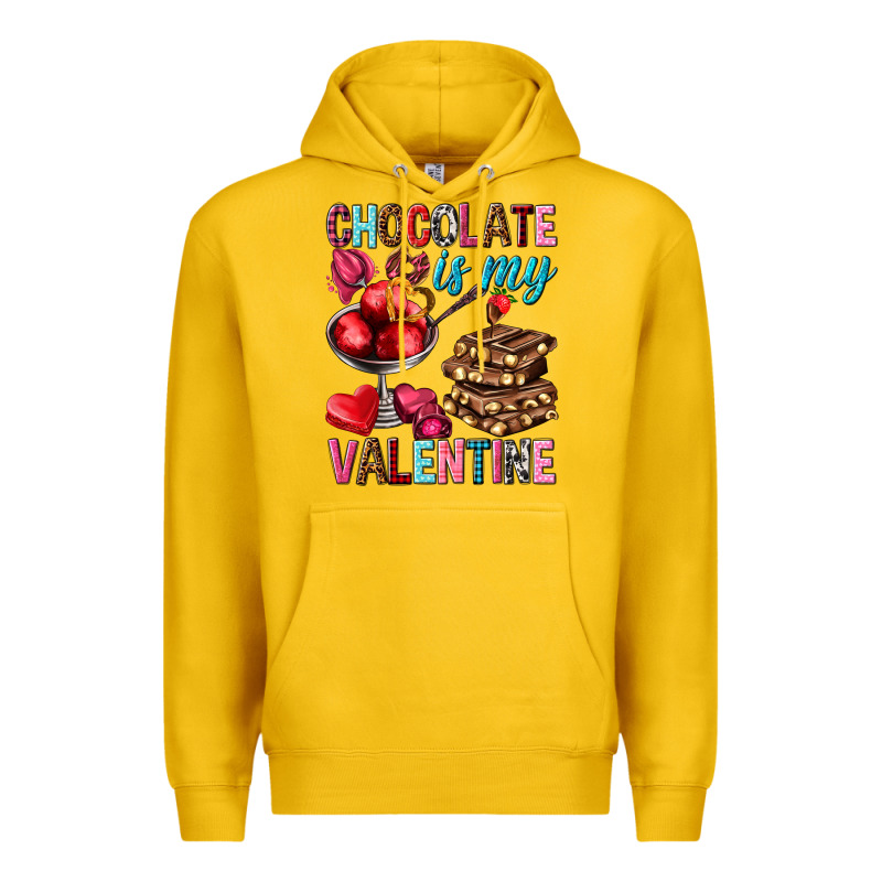 Chocolate Is My Valentine Premium Hoodie by NancyCooperArtShop | Teevron