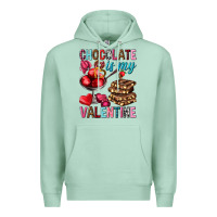 Seafoam chocolate is my valentine Premium Hoodie - NancyCooperArtShop
