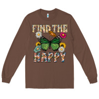 Chestnut Kind The Happy Long Sleeve Tee - CowhideDigitalArt