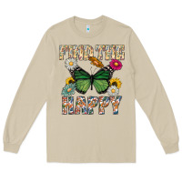 Mushroom Kind The Happy Long Sleeve Tee - CowhideDigitalArt