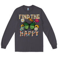Smoke Kind The Happy Long Sleeve Tee - CowhideDigitalArt