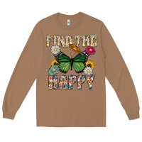Toasted Coconut Kind The Happy Long Sleeve Tee - CowhideDigitalArt