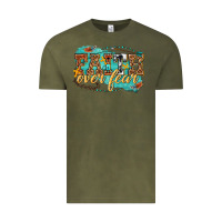 Vintage Olive faith over fear Vintage Tee - texasbilliewilder