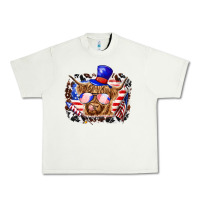 Pistachio 4th of july cow Urban Heavy Tee - texasbilliewilder