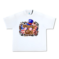 White 4th of july cow Urban Heavy Tee - texasbilliewilder