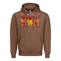 Chestnut softball mom Zipper Hoodie - JahusDesignShop