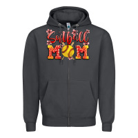 Smoke softball mom Zipper Hoodie - JahusDesignShop