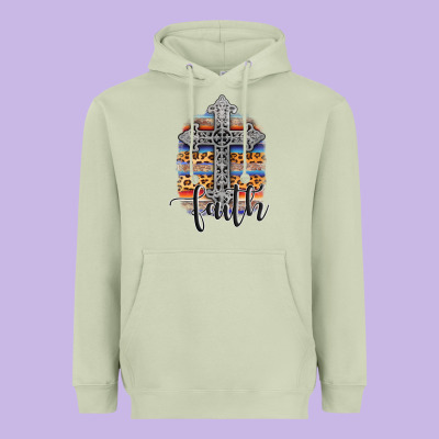 Western Faith Heavyweight Hoodie Designed By Adodesignshop