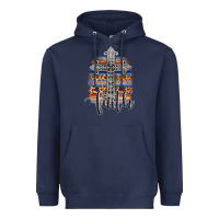 Navy western faith Heavyweight Hoodie - AdoDesignShop