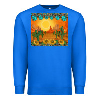 True Royal western sunset cactus sunflowers gemstones leopards Premium Sweatshirt - BarkalooDesign