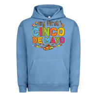 Pigment Pebble Blue my first cinco de mayo Urban Hoodie - LillyAllenDesigns