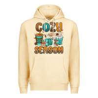 Pina Colada cozy season winter coffee cups Premium Hoodie - MaliasSmallBusiness