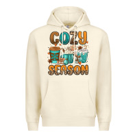 Sandshell cozy season winter coffee cups Premium Hoodie - MaliasSmallBusiness