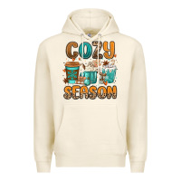 Tofu cozy season winter coffee cups Premium Hoodie - MaliasSmallBusiness