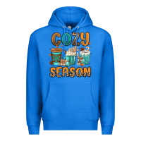 True Royal cozy season winter coffee cups Premium Hoodie - MaliasSmallBusiness