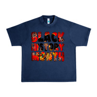 Navy black history month Urban Heavy Tee - Zillion Design Studio