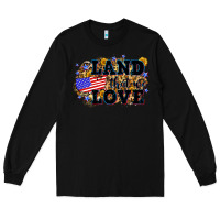Black Land that we love 4th of July Long Sleeve Tee - Neo Western