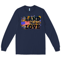 Navy Land that we love 4th of July Long Sleeve Tee - Neo Western