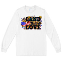 White Land that we love 4th of July Long Sleeve Tee - Neo Western