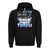 Black splish splash your opinion is trash Zipper Hoodie - JahusDesignShop