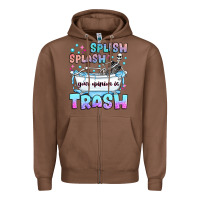 Chestnut splish splash your opinion is trash Zipper Hoodie - JahusDesignShop